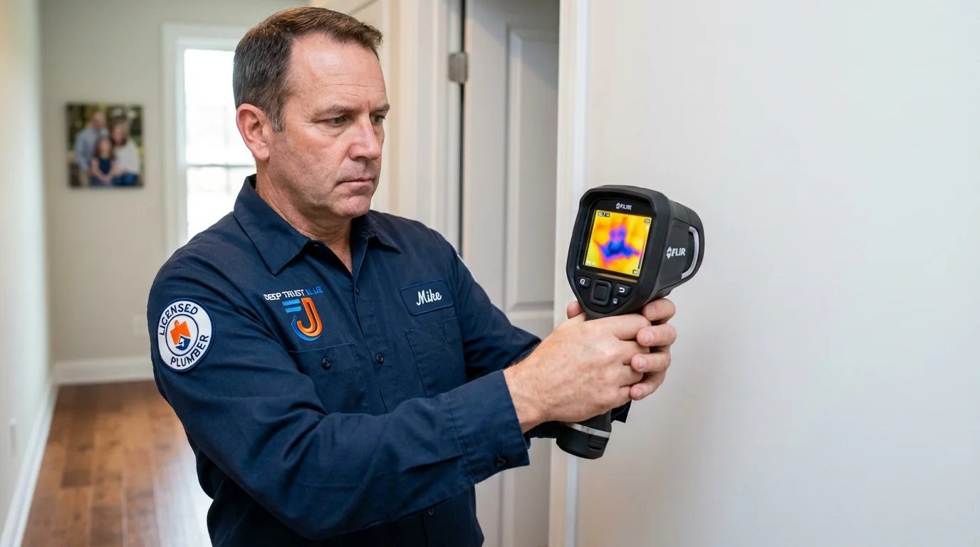 Thermal imaging leak detection by Johns Plumbing LLC in Ravenna